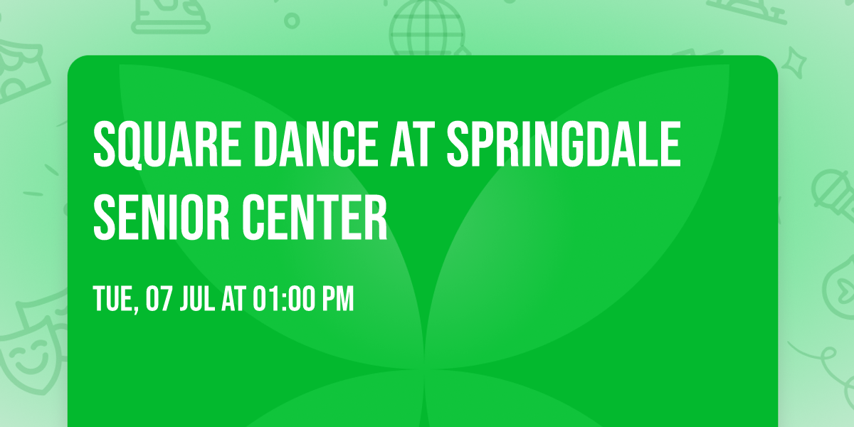 Square dance at Springdale Senior Center