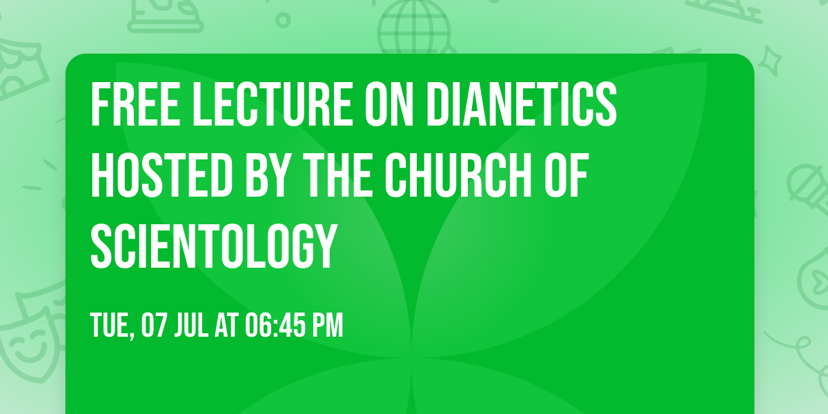 Free Lecture On Dianetics Hosted by the Church of Scientology 