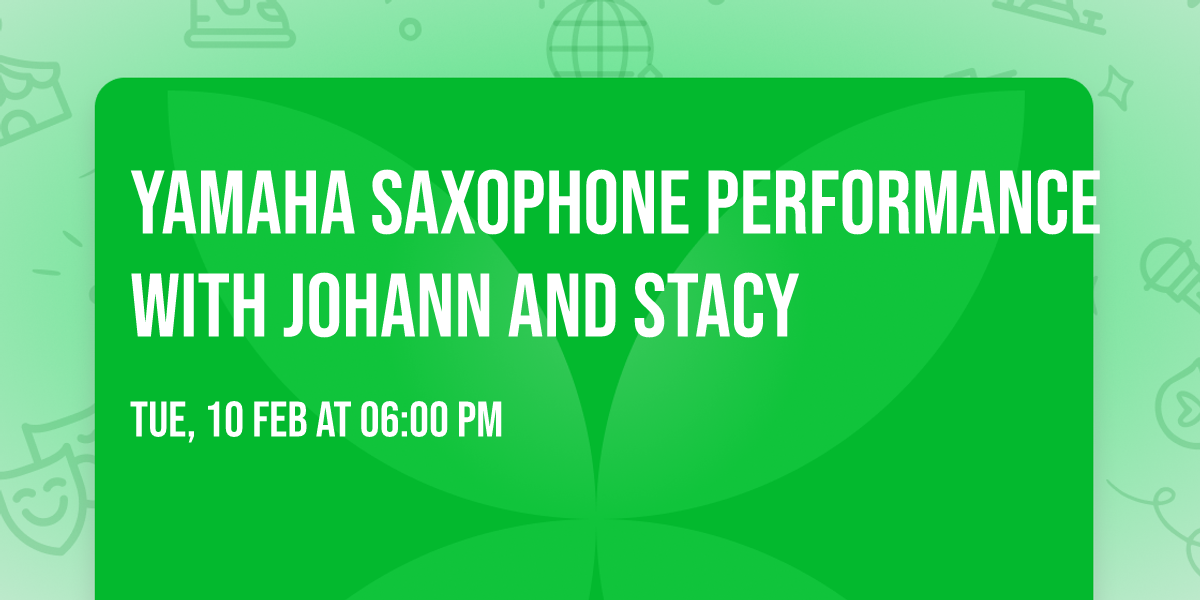 Yamaha Saxophone Performance with Johann and Stacy