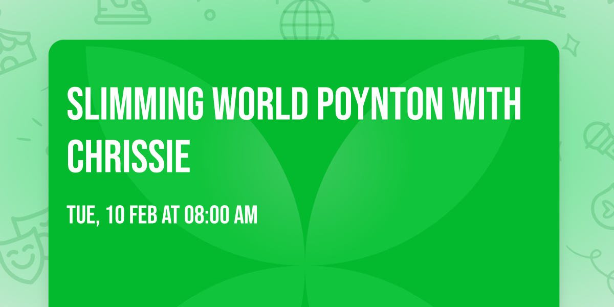 Slimming World Poynton with Chrissie 