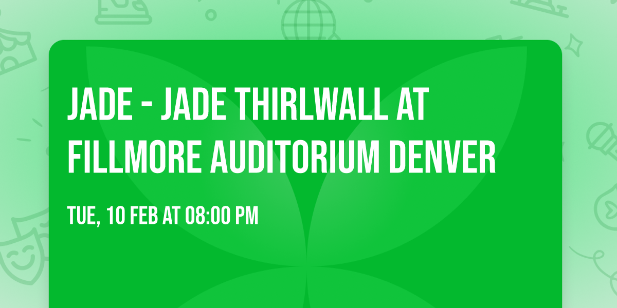 Jade - Jade Thirlwall at Fillmore Auditorium Denver