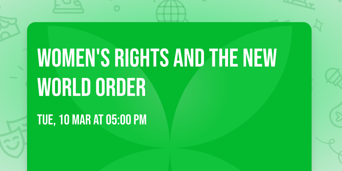 Women's Rights and the New World Order