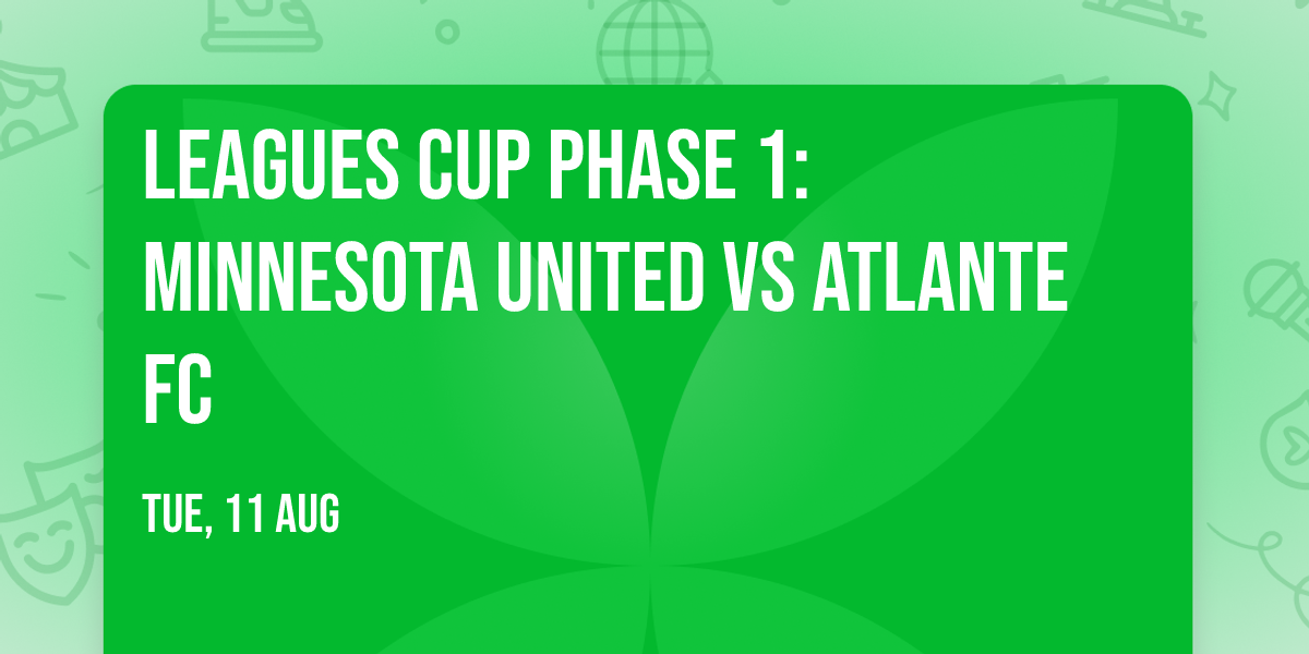 Leagues Cup Phase 1: Minnesota United vs Atlante FC