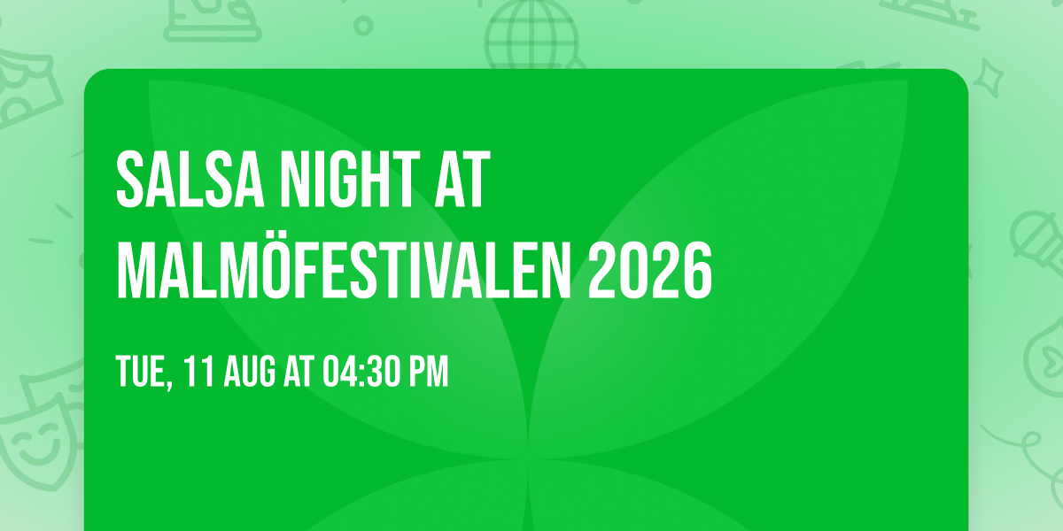 Salsa night at Malm\u00f6festivalen 2026
