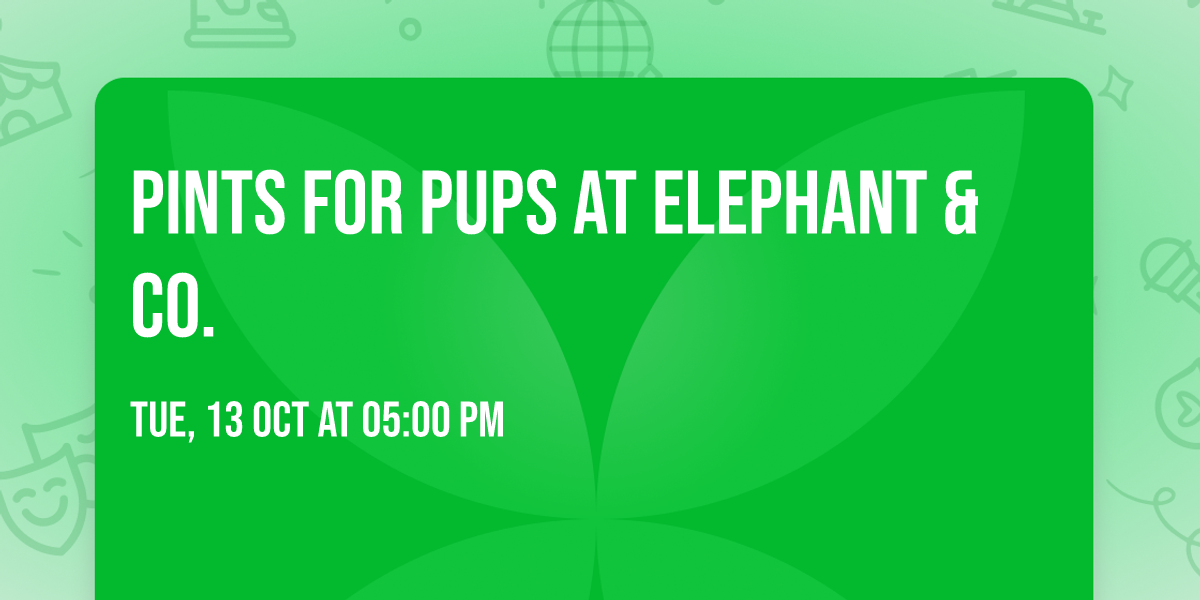 Pints for Pups at Elephant & Co.