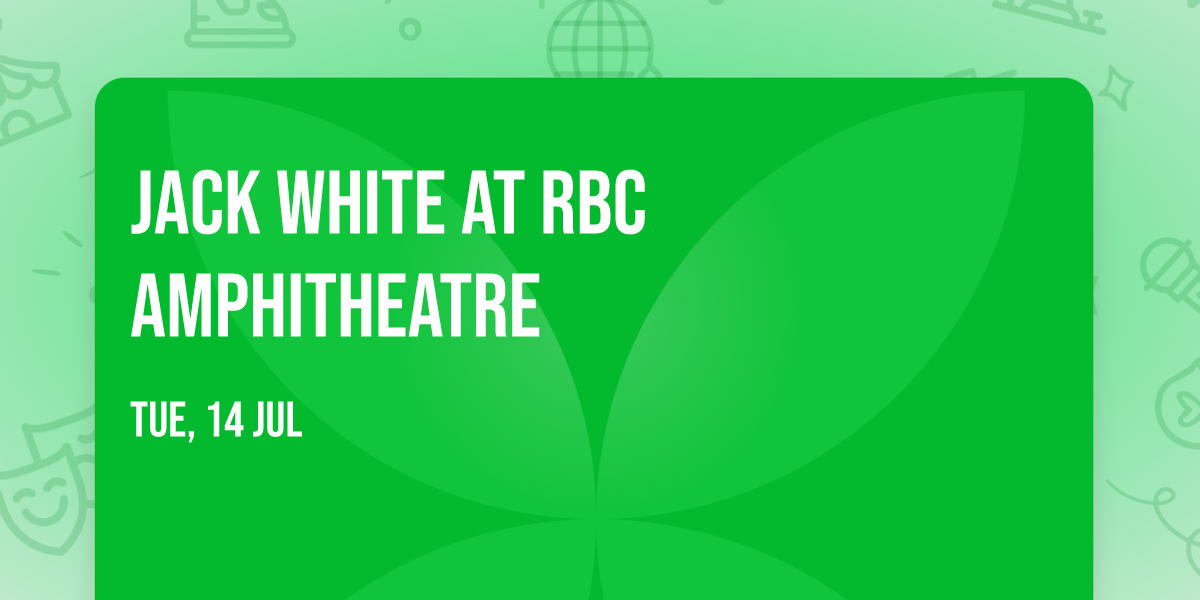 Jack White at RBC Amphitheatre
