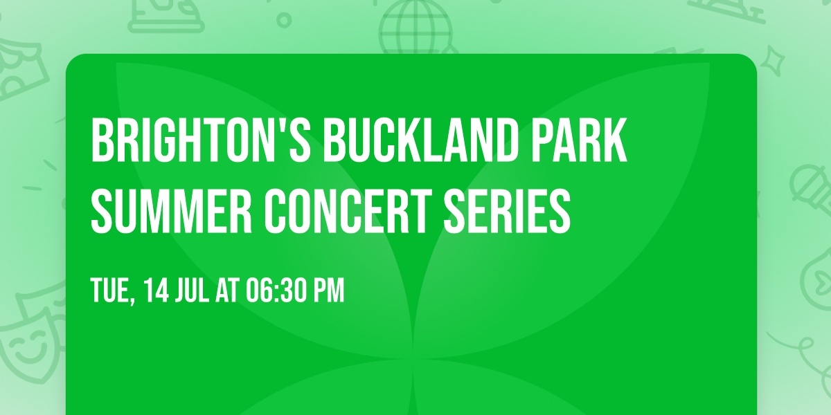 Brighton's Buckland Park Summer Concert Series