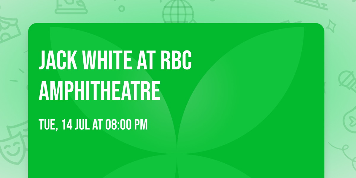 Jack White at RBC Amphitheatre