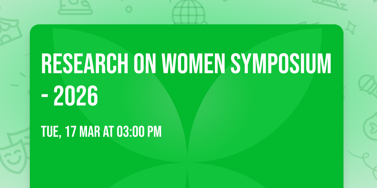 Research on Women Symposium - 2026