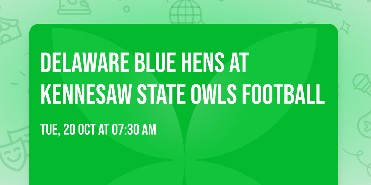 Delaware Blue Hens at Kennesaw State Owls Football