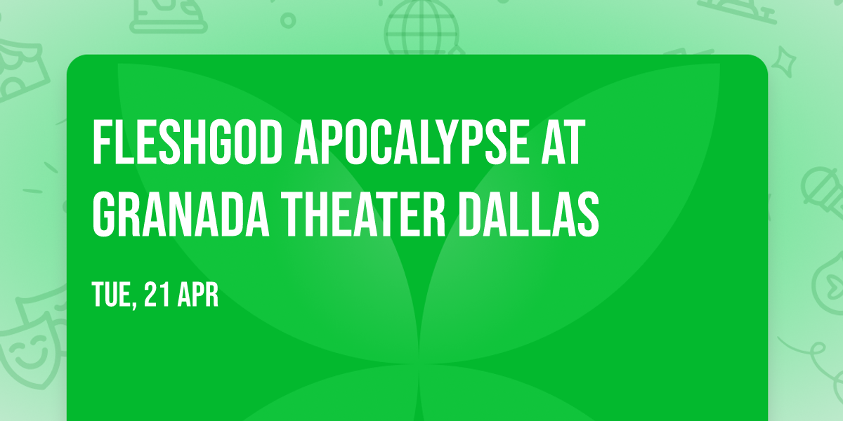Fleshgod Apocalypse at Granada Theater Dallas