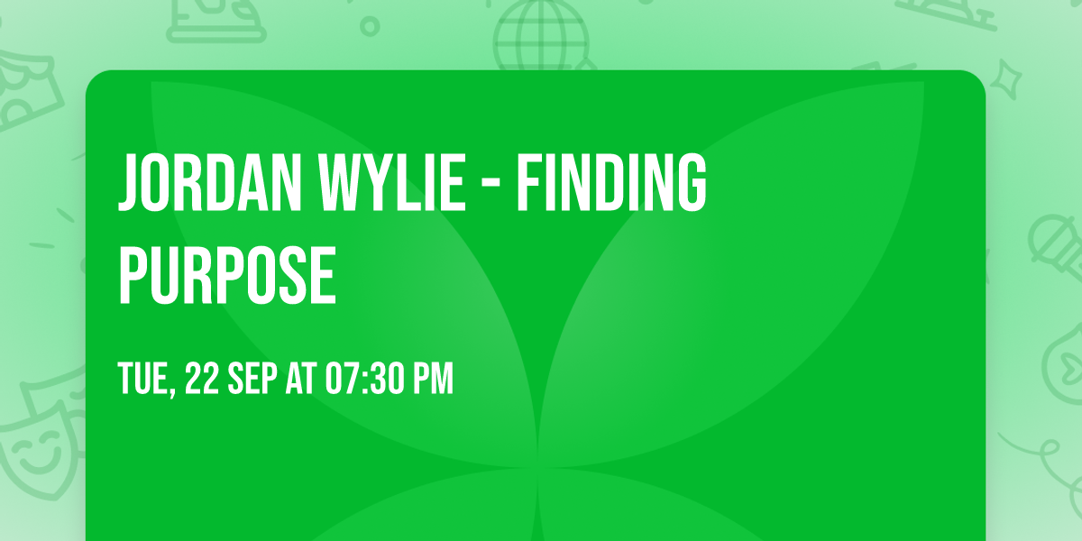 Jordan Wylie - Finding Purpose