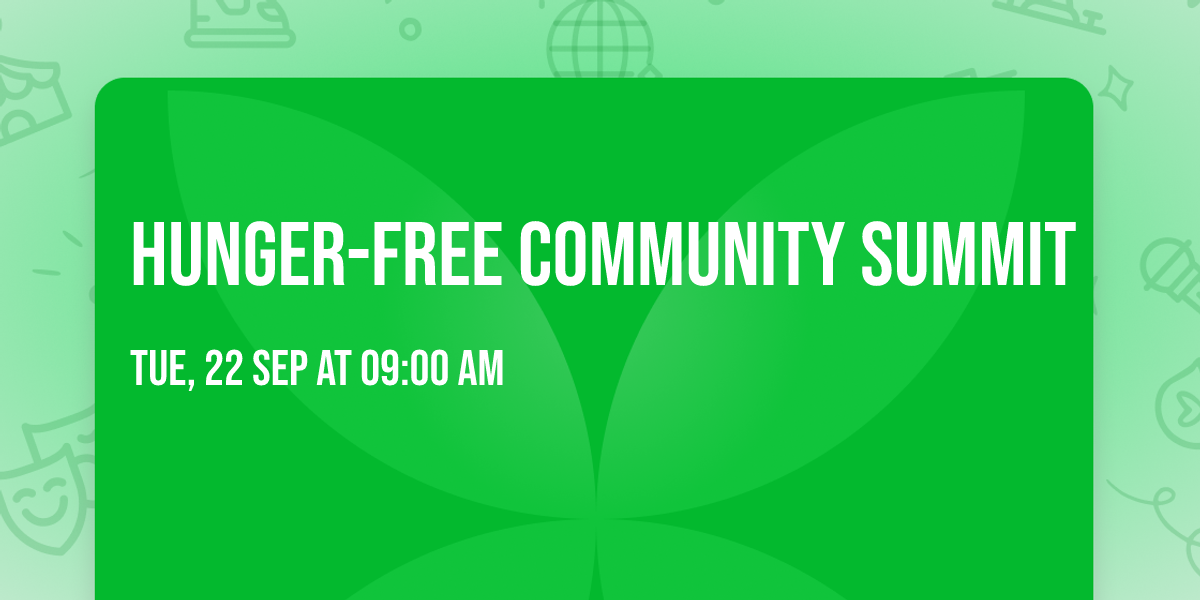 Hunger-free Community Summit