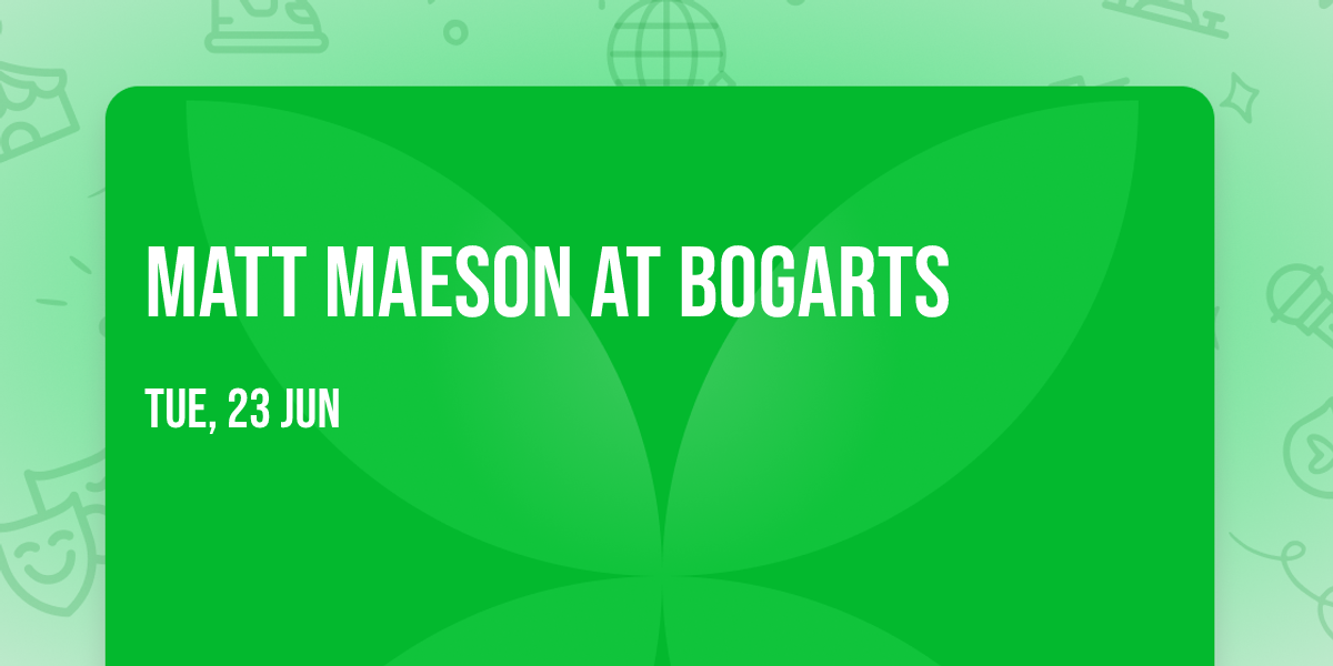 Matt Maeson at Bogarts