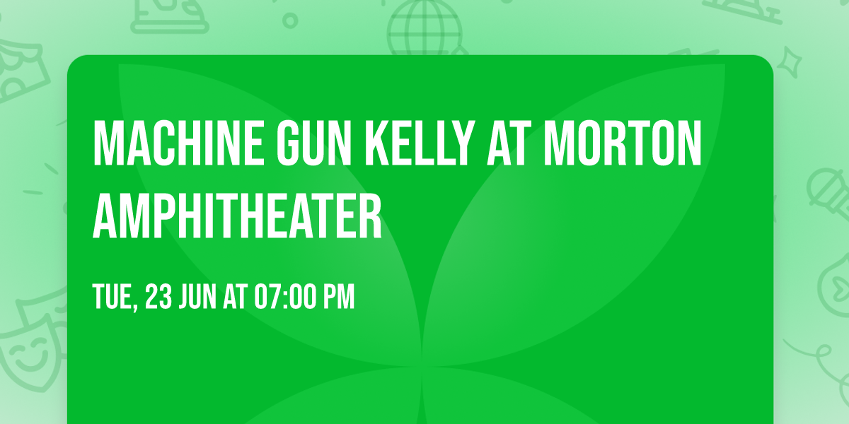 Machine Gun Kelly at Morton Amphitheater