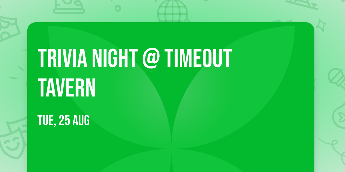 Trivia Night @ TimeOut Tavern