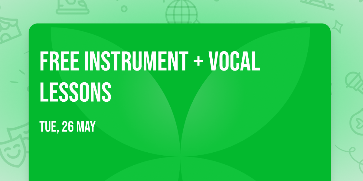 Free Instrument + Vocal Lessons