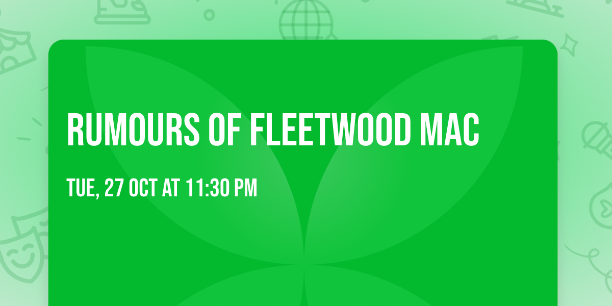Rumours of Fleetwood Mac