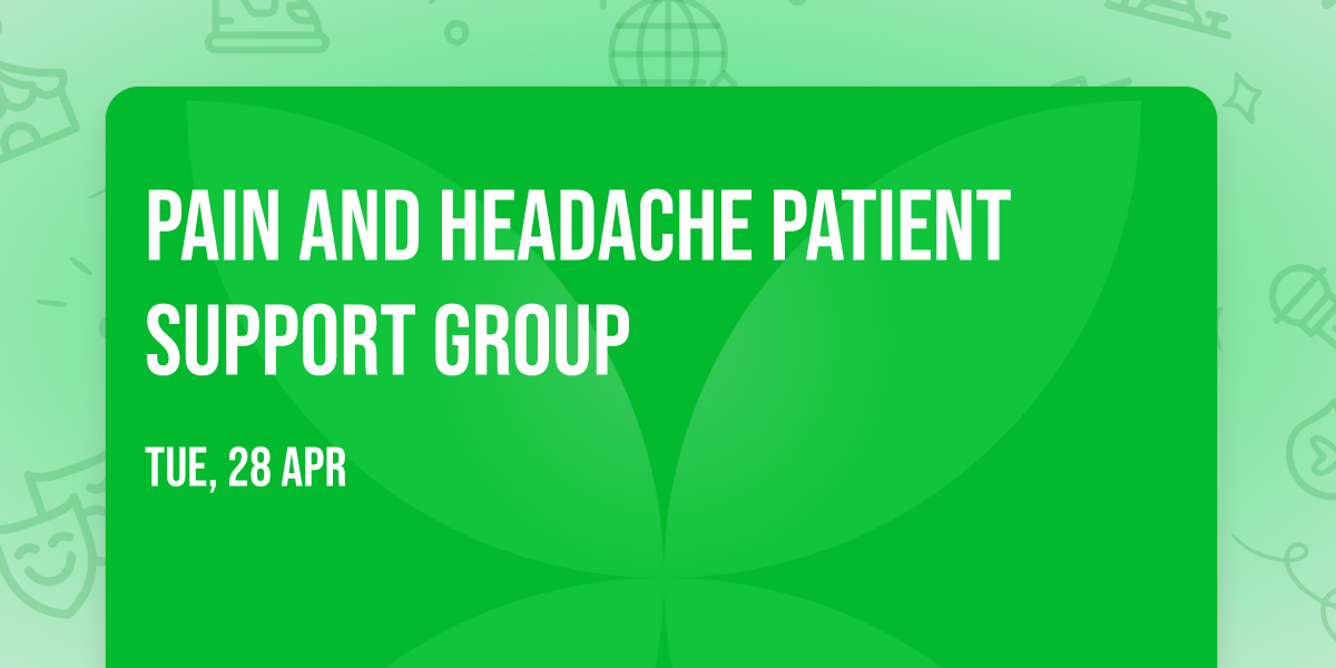 Pain and Headache Patient Support Group
