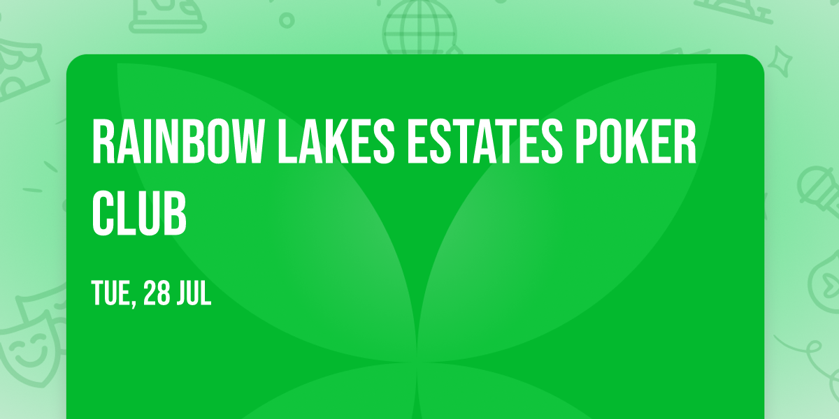 Rainbow Lakes Estates Poker Club