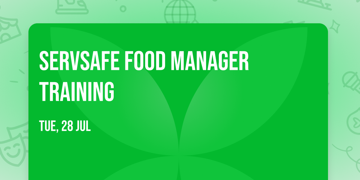 ServSafe Food Manager Training