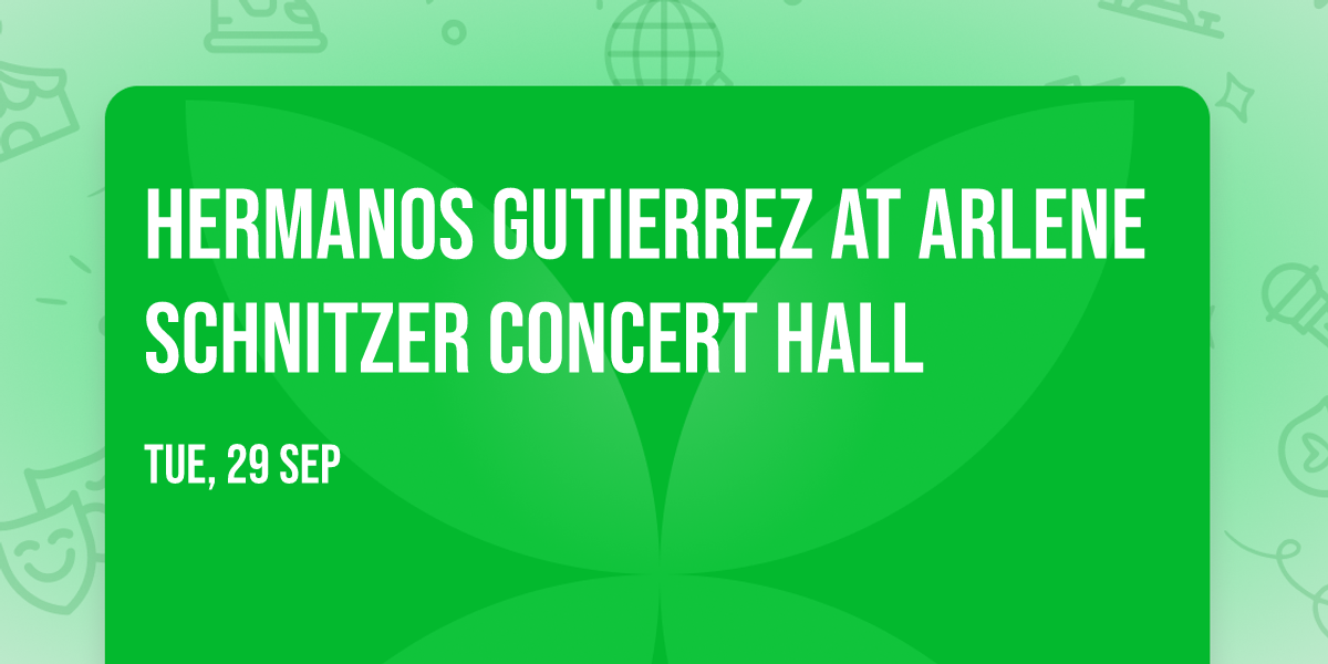 Hermanos Gutierrez at Arlene Schnitzer Concert Hall