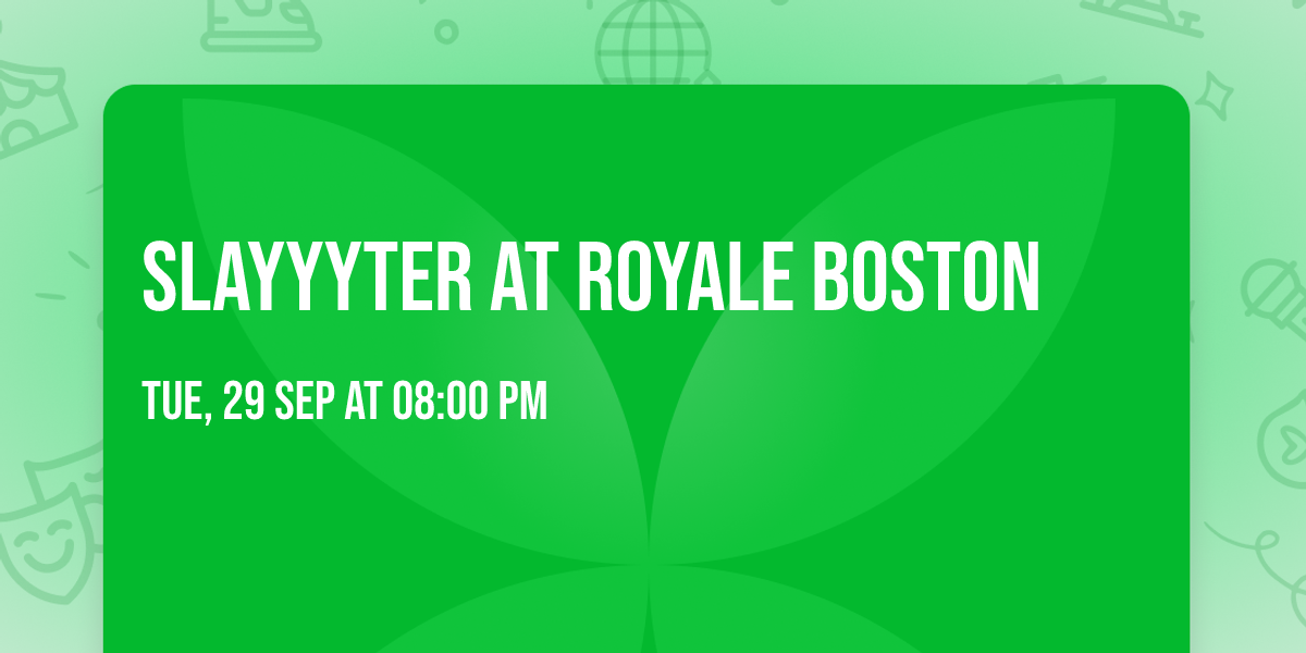 Slayyyter at Royale Boston