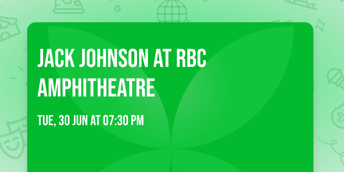 Jack Johnson at RBC Amphitheatre