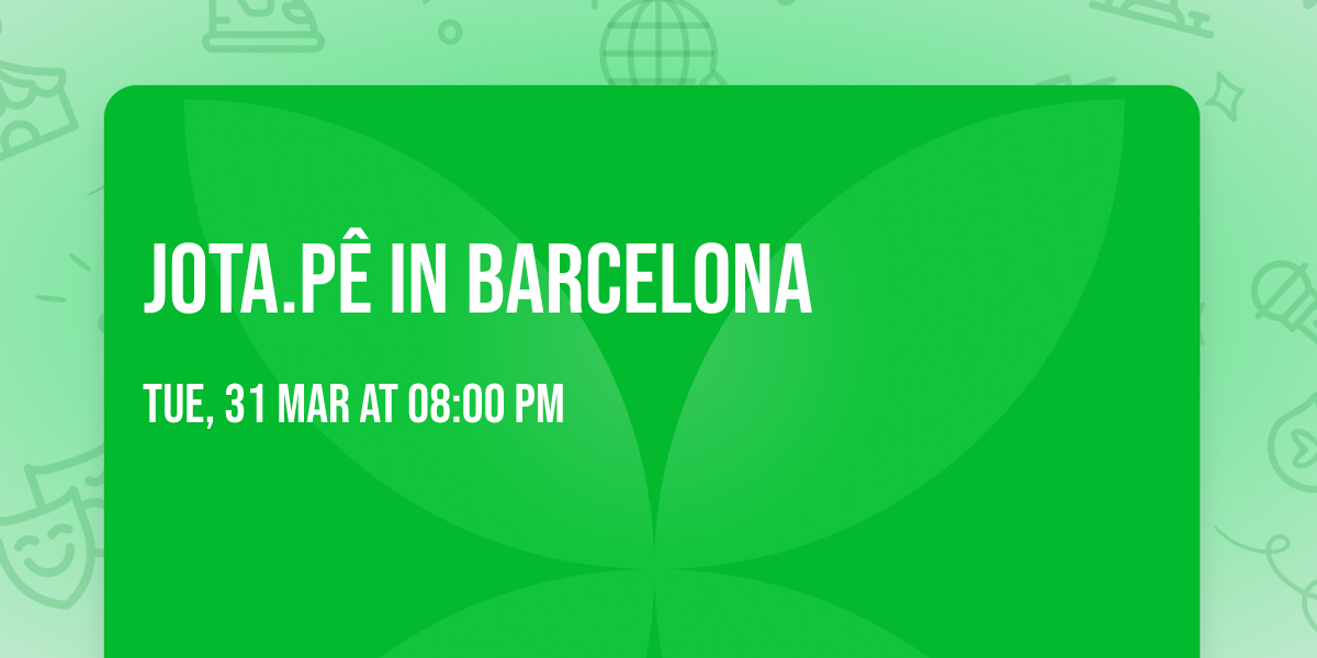 Jota.p\u00ea in Barcelona