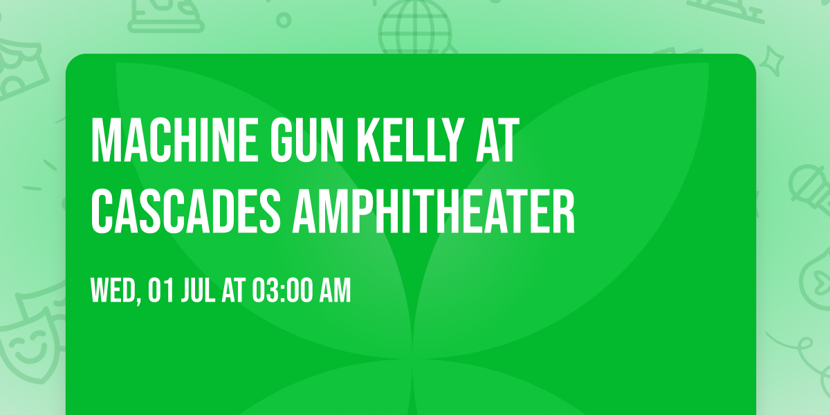 Machine Gun Kelly at Cascades Amphitheater