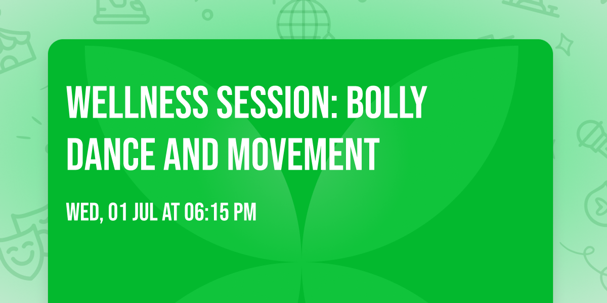 Wellness session: Bolly Dance and Movement