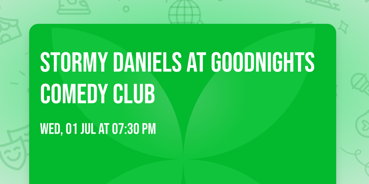 Stormy Daniels at Goodnights Comedy Club