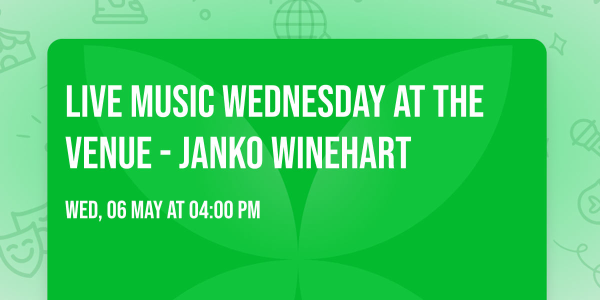 Live Music Wednesday at The Venue - JanKo WineHart