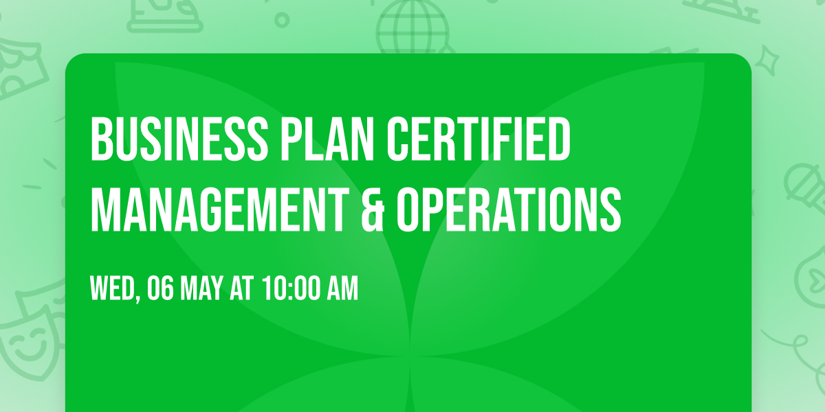 Business Plan Certified Management & Operations