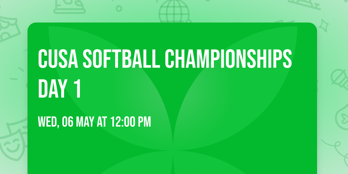CUSA Softball Championships Day 1