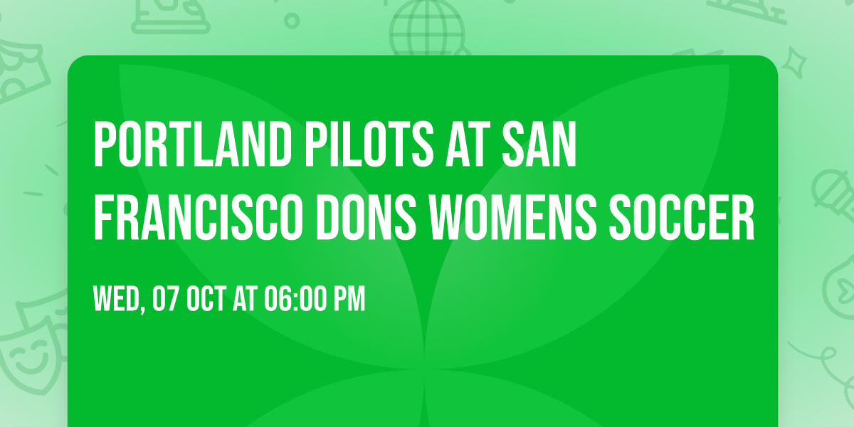 Portland Pilots at San Francisco Dons Womens Soccer