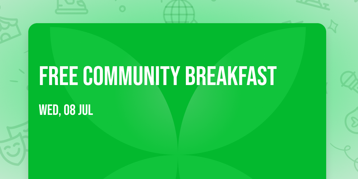 Free community breakfast 