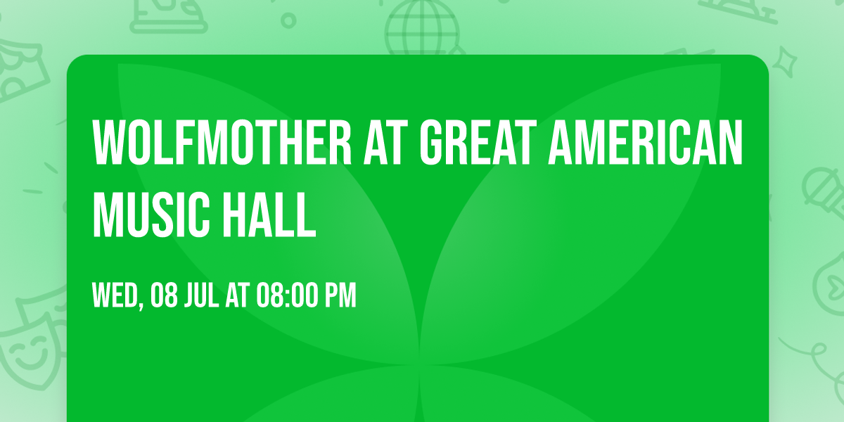 Wolfmother at Great American Music Hall