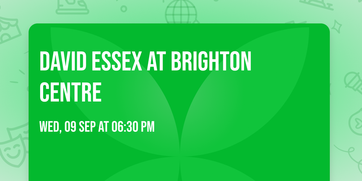 David Essex at Brighton Centre
