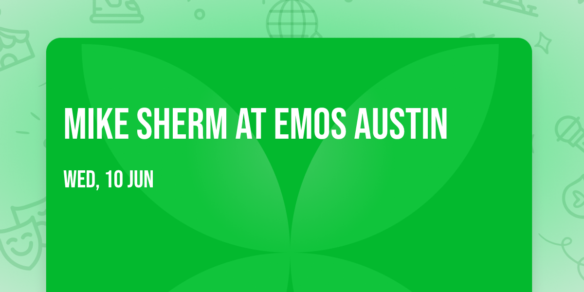 Mike Sherm at Emos Austin