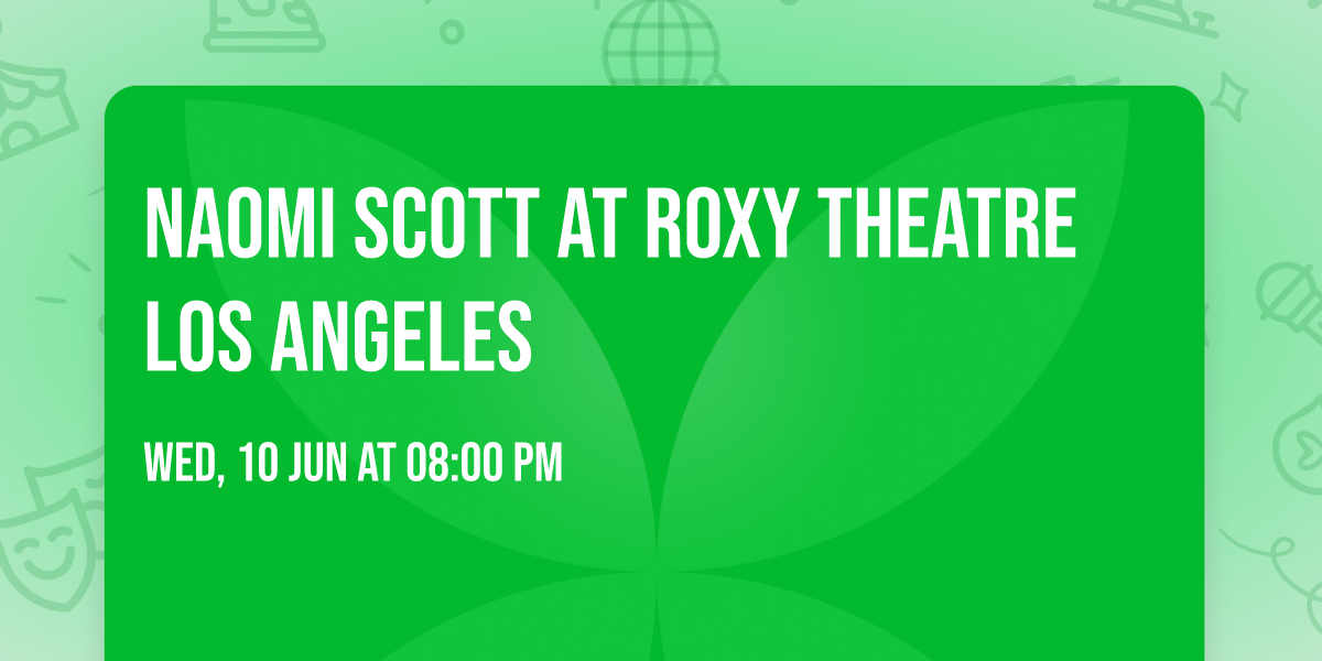 Naomi Scott at Roxy Theatre Los Angeles