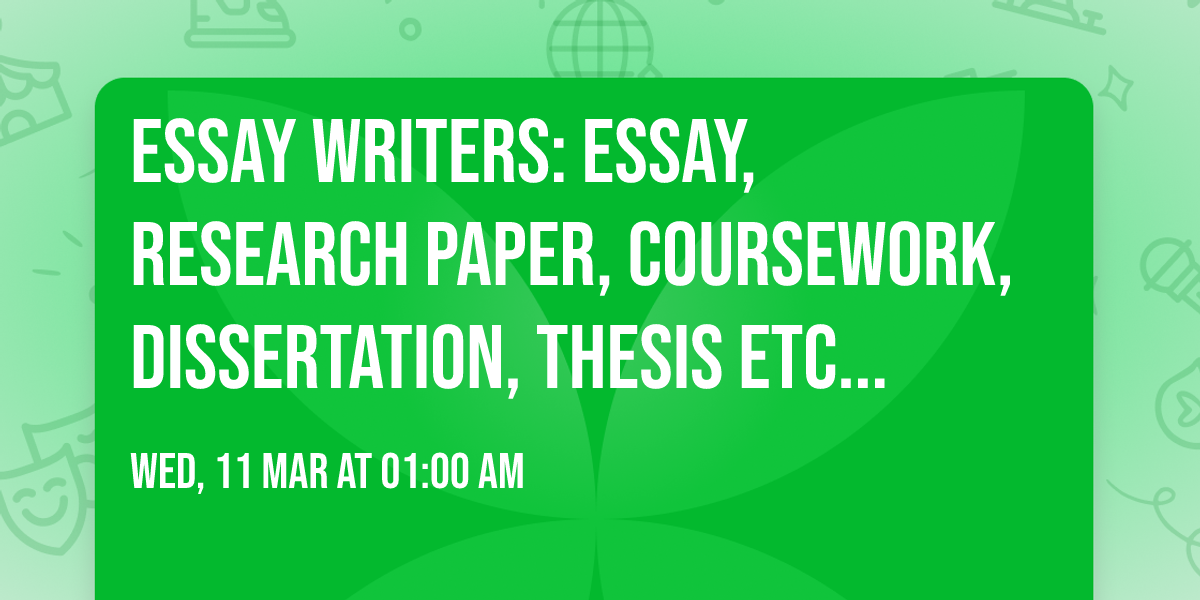 \ud83d\udc68\u200d\ud83c\udf93\ud83d\udcd5 Essay Writers: Essay, Research Paper, Coursework, Dissertation, Thesis etc \ud83d\udc49 ORDER NOW!\u2705 \ud83d\udc48