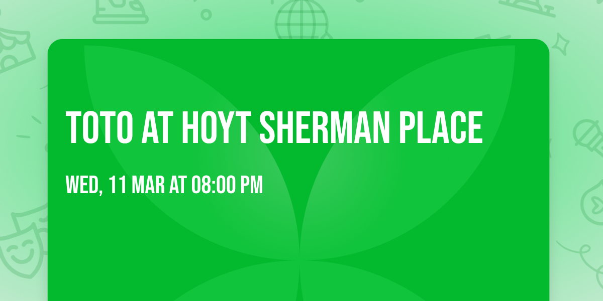 Toto at Hoyt Sherman Place