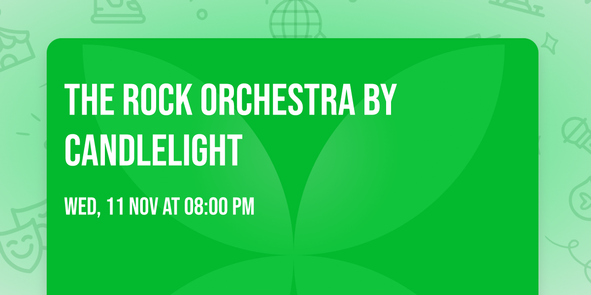 The Rock Orchestra By Candlelight