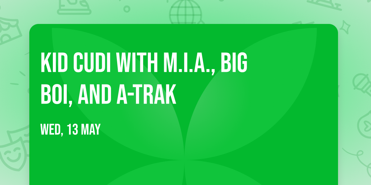 Kid Cudi with M.I.A., Big Boi, and A-Trak