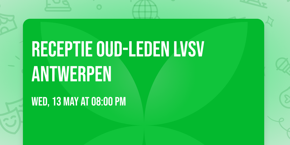 Receptie oud-leden LVSV Antwerpen