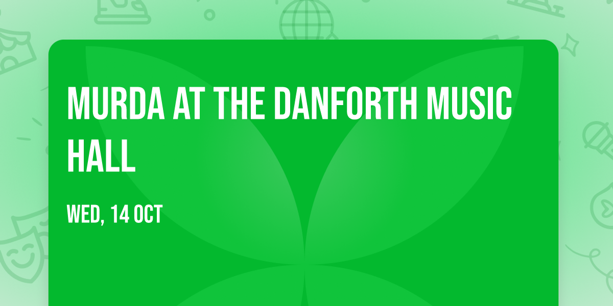 Murda at The Danforth Music Hall