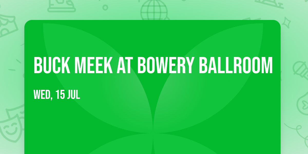 Buck Meek at Bowery Ballroom