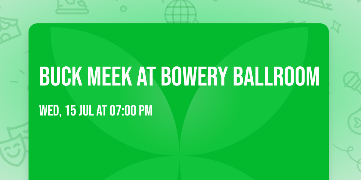 Buck Meek at Bowery Ballroom