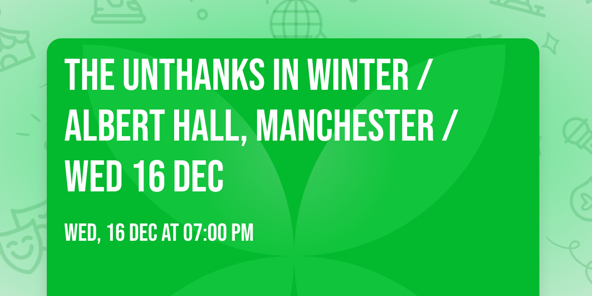 The Unthanks In Winter \/ Albert Hall, Manchester \/ Wed 16 Dec